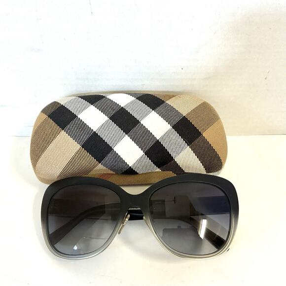 Burberry Sunglasses B 3088 Gradient Oversized Cat Eye black/gray - Picture 1 of 13
